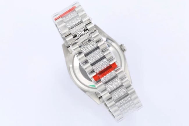 EW Factorytop-tier replicaRolexsuper watch men's gray plate steel braceletDatejust series automatic movement watch clasp picture