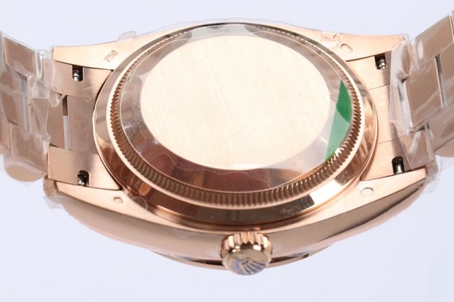 EW FactoryRolextop-tier watch men's brown plate gold belt 2020 new day displayDatejustautomatic movementsteel bracelet watch back cover picture