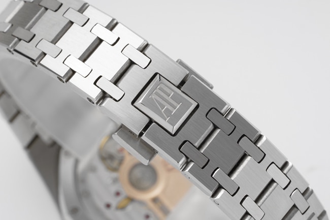 8F factory Audemars Piguettop-tier watch women's blue dialsteel braceletautomatic movement34mm Royal Oak series new watch clasp picture