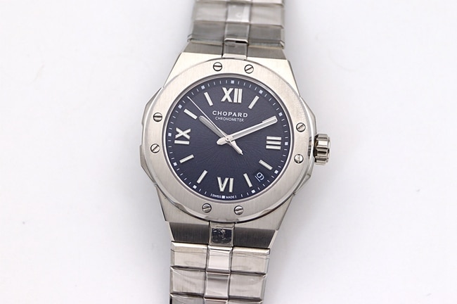 Chopardhigh-quality watch men's blue dial Alpine Eagle ALPINE EAGLE series automatic movementsteel bracelet watch front view