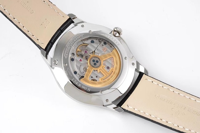 ZF Factory Jaeger-LeCoultre Top-Tier Men's Blue Dial, Blue Strap, Quartz Master Series Ultra-Thin Small Seconds Leather Strap Watch—Movement Images