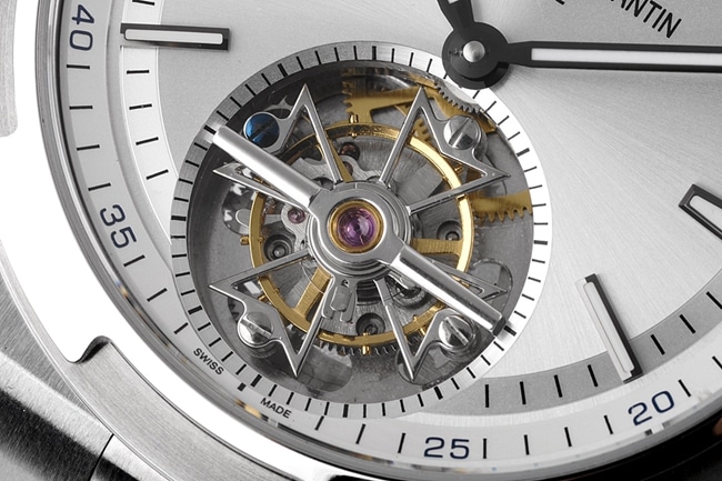 8F factory top-tier watch Vacheron Constantin men's white dialrubber strap tourbillon mechanical watch movement picture
