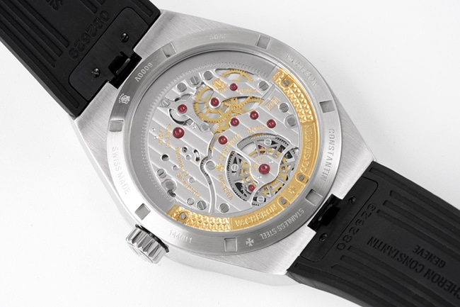 8F factory top-tier watch Vacheron Constantin men's white dialrubber strap tourbillon mechanical watch movement picture