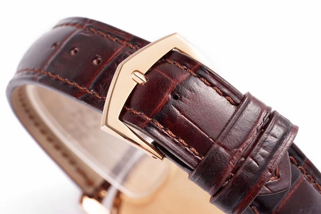 ZF Factorytop-tier watch Patek Philippe men's gold plate brown belt classical series automatic movementleather strap watch clasp picture