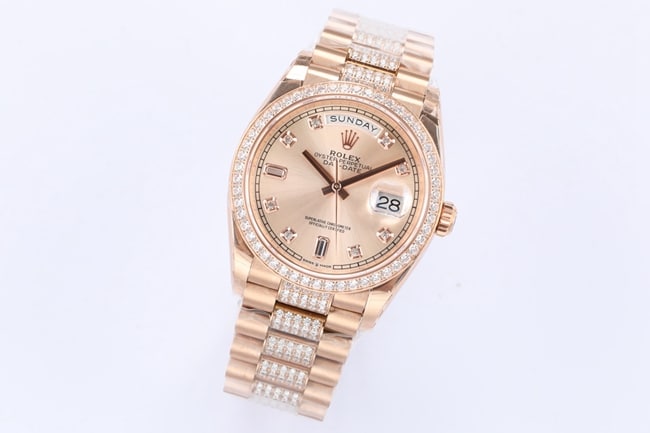 EW Factorytop-tier watch Rolex men's gold disc steel braceletday displayDatejust mechanical new watch front view