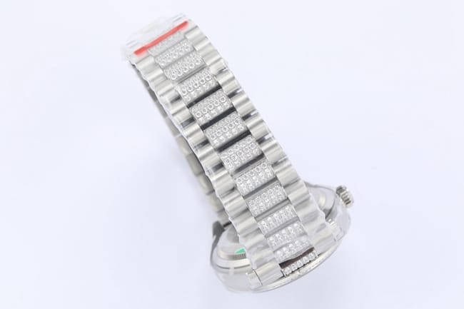 EWtop-tier watch Rolex men's white dialsteel bracelet2021 new product day displayDatejust mechanical watch clasp picture