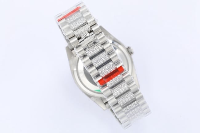 EWtop-tier watch Rolex men's white dialsteel bracelet2021 new product day displayDatejust mechanical watch clasp picture