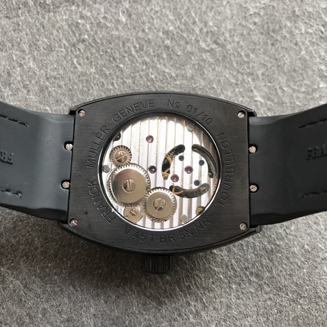 Top-tier watch Frank Muller men's nylon strap Pioneer series V45 his tourbillon mechanical watch movement picture