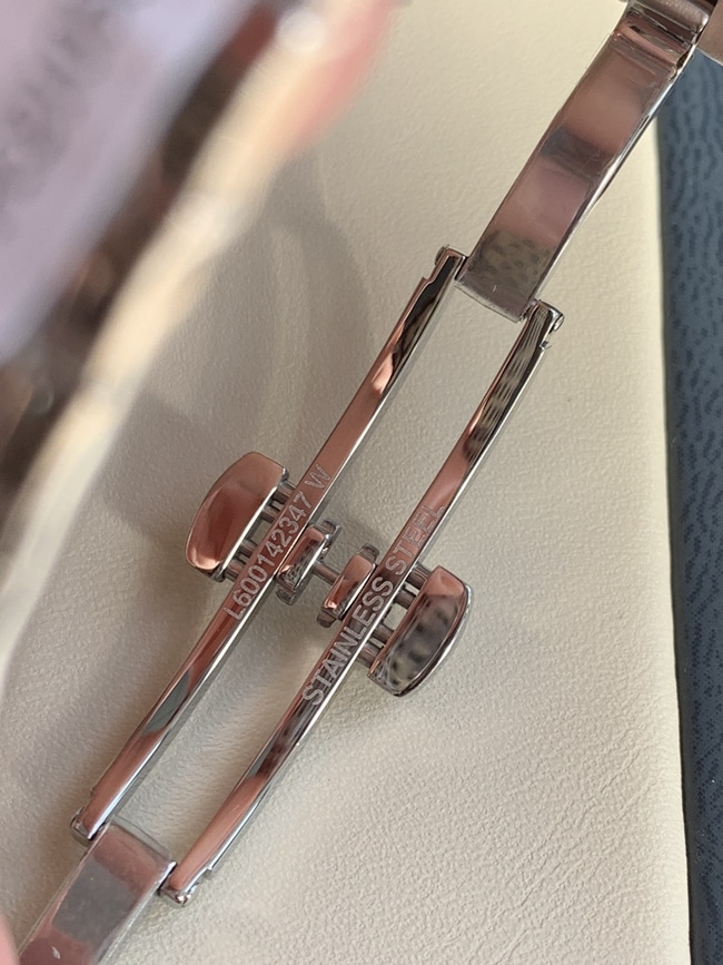 top-tier watch Longines women's blue dialsteel bracelet Jialan series quartz watch clasp picture