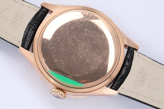 top-tierhigh-quality watch Rolex automatic movementleather strap Cellini series men's watch back cover picture