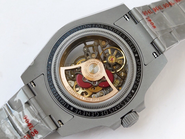 top-tier replicasuper watch Rolex fully hollow Submariner series men's steel bracelet mechanical watch movement picture