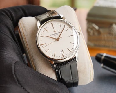 Front view of old Vacheron Constantin loft craftsman series 6610C/000G-B511 watch