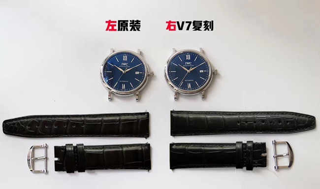 V7 Portuguese Miraculous Timer Watch vs. Original Review - Front View