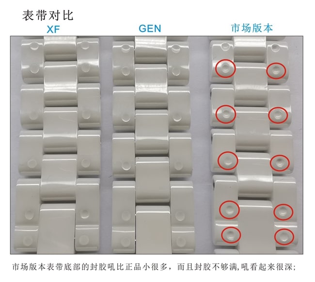 XFChanelJ12 series ceramicreplica watch genuine and fake comparison evaluation bracelet comparison chart