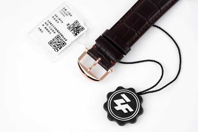 ZF Factorytop-tier watch IWC Portofino series white dial black belt automatic movementleather strap watch clasp picture