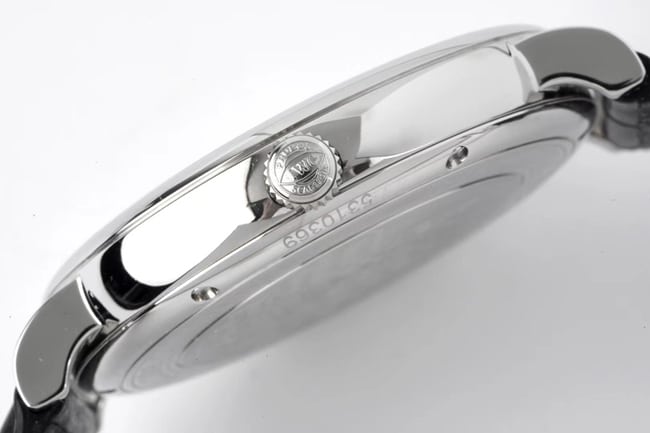 ZF Factorytop-tier watch IWC automatic movementleather strap Portofino series blue dial black belt watch side view
