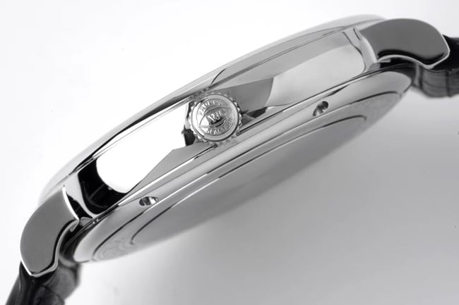 ZF Factorytop-tier watch IWC white dial black belt Portofino series leather strap automatic movement watch side view