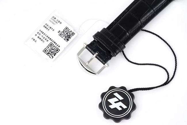 ZF Factorytop-tier watch IWC white dial black belt Portofino series leather strap automatic movement watch clasp picture