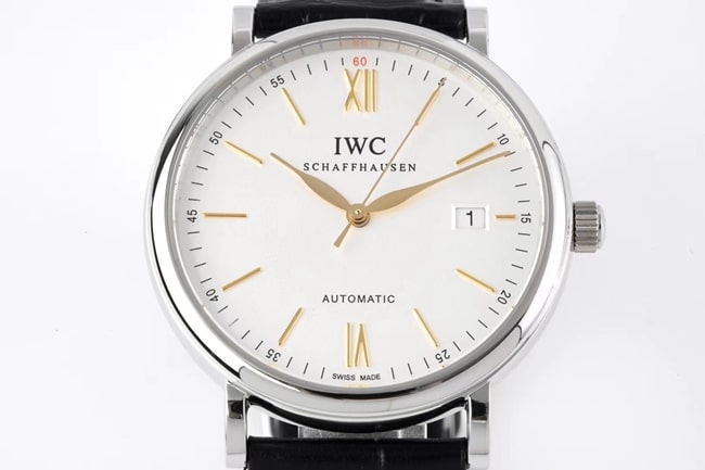 ZF Factorytop-tier watch IWC strongest Portofino series automatic movementleather strap watch front view