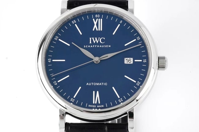 ZF Factorytop-tier watch IWC Portofino series automatic movementleather strap watch front view