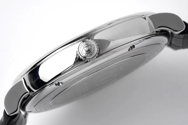 ZF Factorytop-tier watch IWC white dial black belt Portofino series leather strap automatic movement watch side view