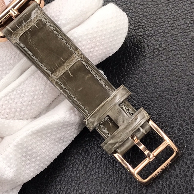 YF factory top collectible watches Hermes women's white disk brown belt square steel belt quartz watch buckle figure