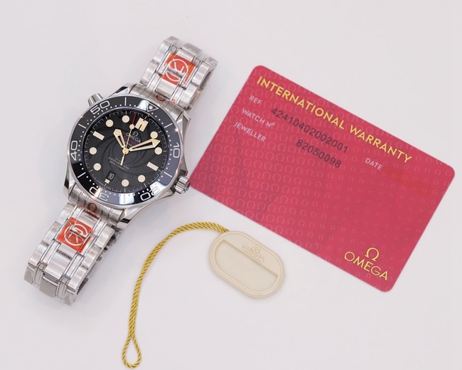 OR factory top-tier watch Omega men's Seamaster series mechanical steel bracelet watch front view