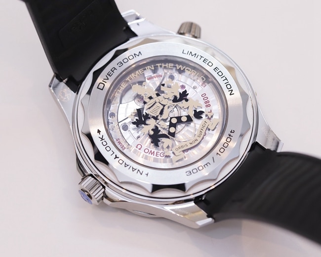 OR factory top-tier watch Omegablack dialrubber strapSeamaster series 42mm watch movement picture