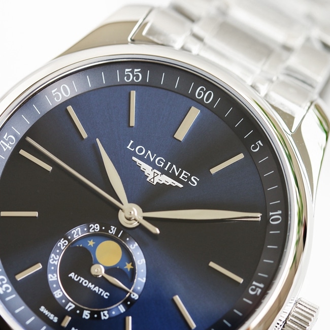 GF Factorytop-tier watch Longines famous craftsman series men's blue dialsteel bracelet42mm mechanical watch detail shots