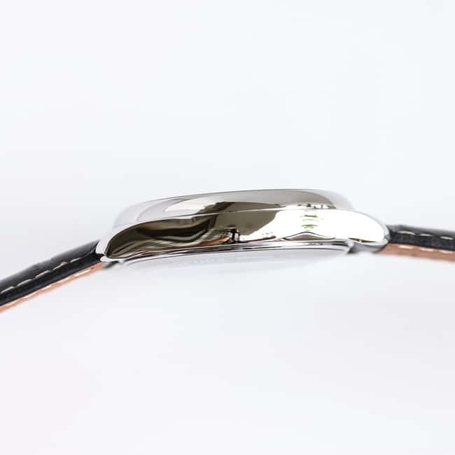 GF Factorytop-tier watch Longines men's black dial black belt master series watch side view