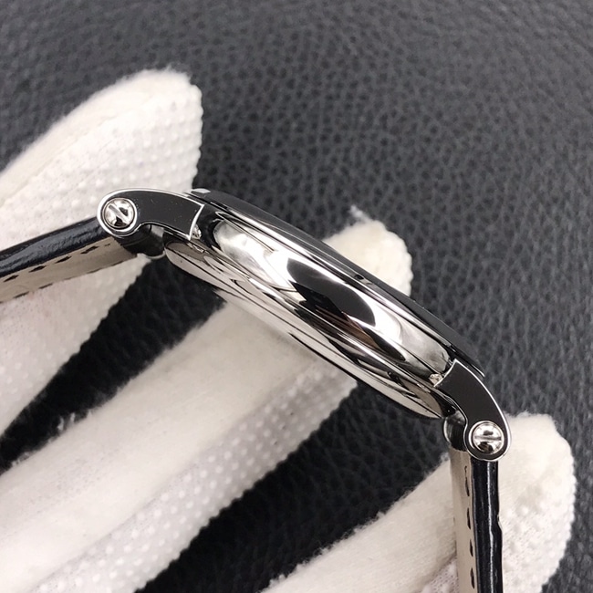 ZF Factorytop-tier watch Patek Philippe men's white dial black belt classic 5153 series leather strap watch side view