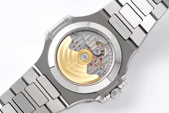 PPF Factorytop-tier replicaPatek Philippe men's black dialsteel braceletRef.5726/1A Nautilus series annual calendar automatic movement watch movement picture