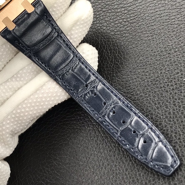 OM Factorytop-tier watch Audemars Piguet Royal Oak men's blue dial26331chronograph series automatic movementleather strap watch leather strap picture