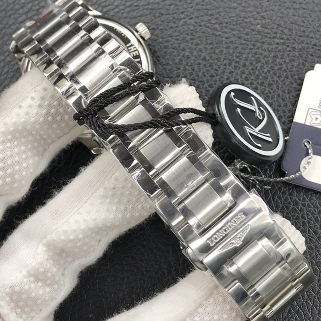 KL factory top-tier watch Longines men's white dialsteel bracelet famous series L2.628.4.78.6 automatic movement watch clasp picture