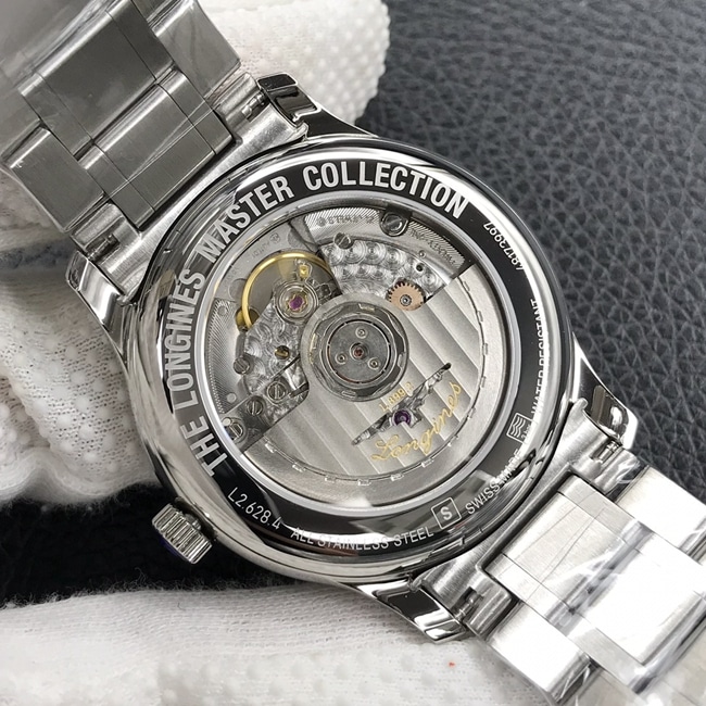 KL factory top-tier watch Longines men's white dialsteel bracelet famous series L2.628.4.78.6 automatic movement watch movement picture
