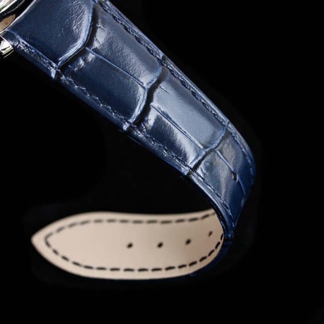 Blancpain Top collectible watches Men's Blue Plate Classic Series 6656 Automatic Mechanical Belt Watch Belt Figure