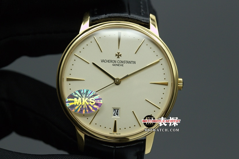MKS Factorytop-tier replicaVacheron Constantin heritage series 85180automatic movementleather strap watch front live photo