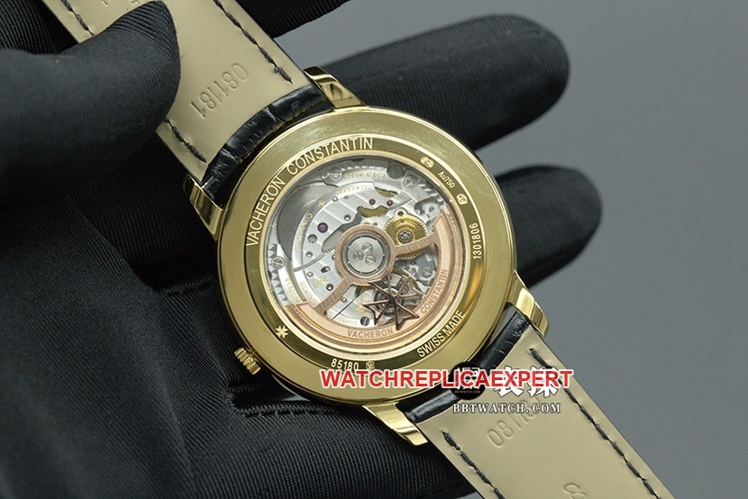 MKS Factorytop-tier replicaVacheron Constantin heritage series 85180automatic movementleather strap watch caseback live photo