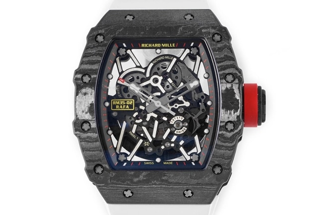ZF Factorytop-tier watch Richard Mille men's black dialrubber strapautomatic movement watch front view