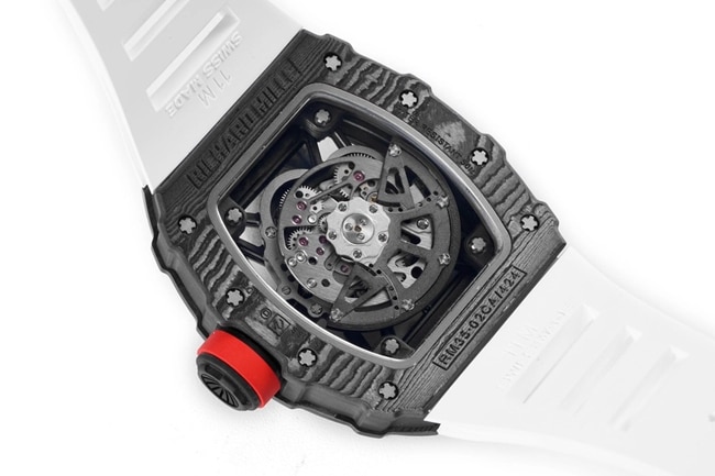 ZF Factorytop-tier watch Richard Mille men's black dialrubber strapautomatic movement watch movement picture