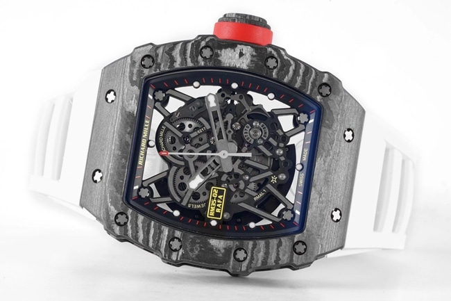ZF Factorytop-tier watch Richard Mille men's black dialrubber strapautomatic movement watch front view