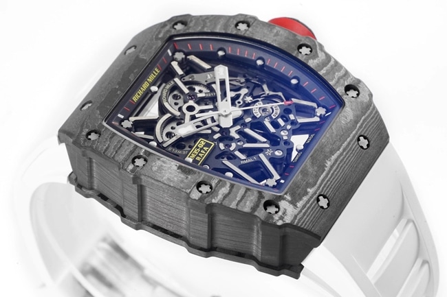 ZF Factorytop-tier watch Richard Mille men's black dialrubber strapautomatic movement watch front view