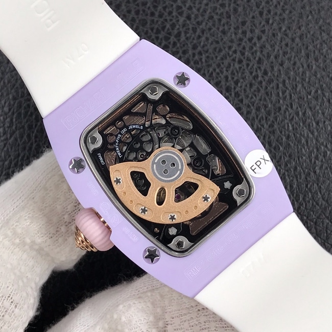 top-tier watch Richard Mille ladies popular bon bon series rubber strap watch movement picture