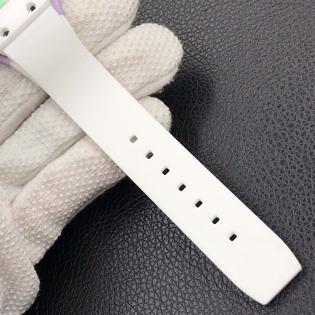 top-tier watch Richard Mille ladies popular bon bon series rubber strap watch leather strap picture