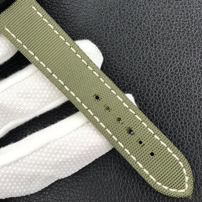 Breitlingtop-tier watch men's green dial nylon strap automatic movement watch leather strap picture