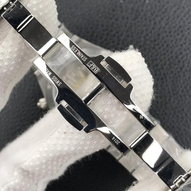 8F factory Vacheron Constantintop-tier watch men's blue dialsteel bracelet Across the World series 5500V mechanical watch clasp picture