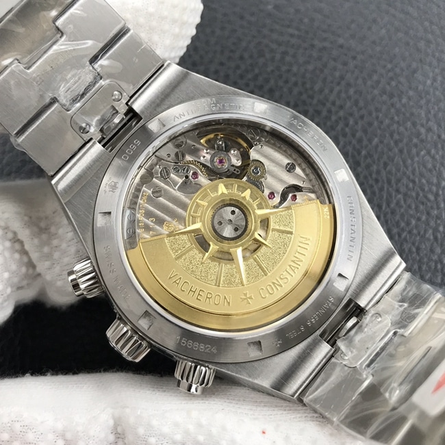 8F factory Vacheron Constantintop-tier watch men's blue dialsteel bracelet Across the World series 5500V mechanical watch movement picture