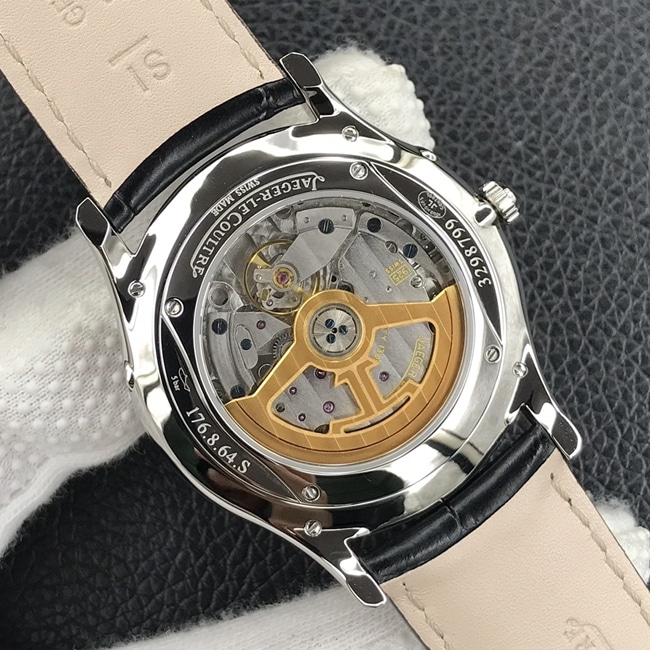 GF FactoryJaeger-LeCoultretop-tier watch moon phase master series formal men's black dial black belt automatic movement watch movement picture