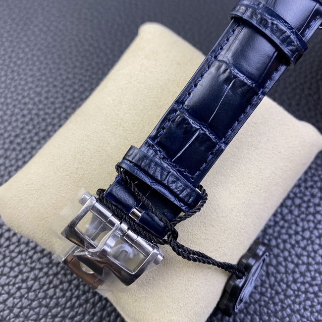 ZF Factory Top Vacheron Constantin Men's Blue Dial Blue Strap FiftySix Series Full Calendar Moon Phase Watch Buckle Image