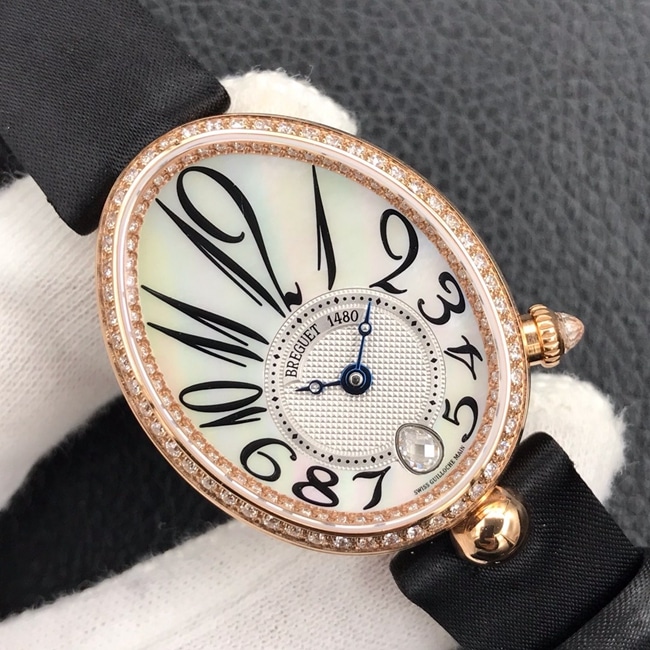 ZF Factorytop-tier watch Breguet ladies white dial Silk Juan Bracelet Queen of Naples series watch front view